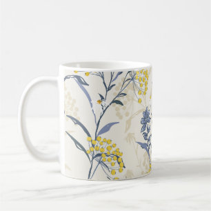 Caneca De Café Folhas de frutos amarelos do outono, sem costura c