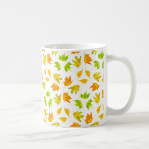Caneca De Café Folhas de mapeamento