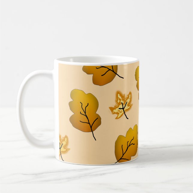 Caneca De Café folhas de outono (Esquerda)