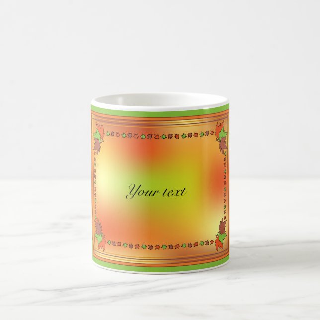 Caneca De Café Folhas de outono (Centro)