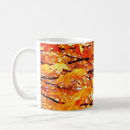 Caneca de Café Folhas de Outono