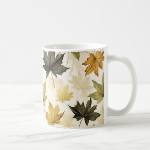 Caneca De Café Folhas de outono de Café Mug