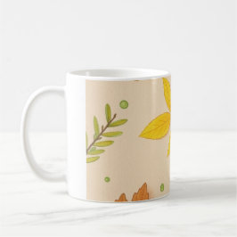 Caneca de Café Folhas de Outono Estéticas
