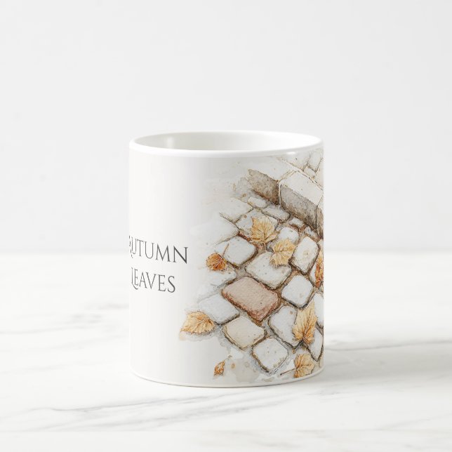 Caneca De Café Folhas de Outono Pedras (Centro)