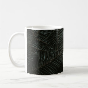 Caneca De Café Folhas de pinheiro verde