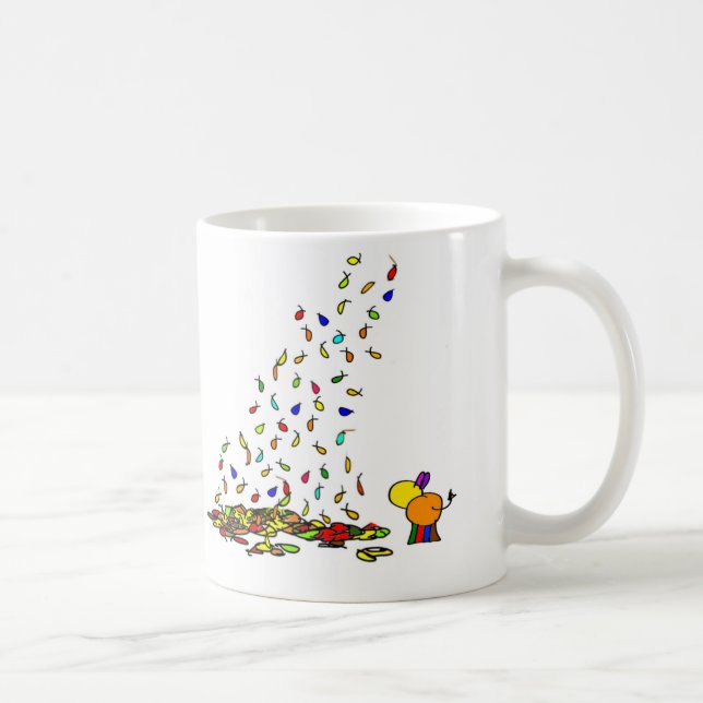 Caneca De Café folhas de queda (Direita)