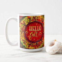 Caneca De Café Folhas de queda bonito Inspirivência Café Mug