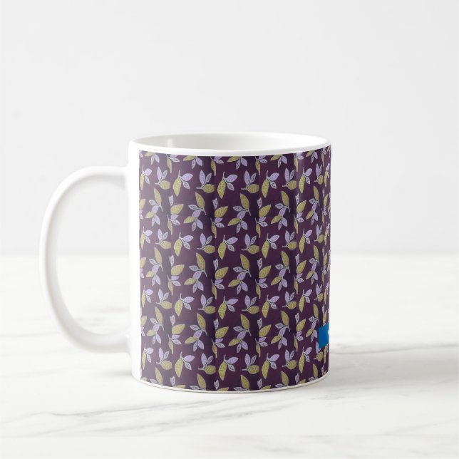 Caneca De Café Folhas populares design (Esquerda)