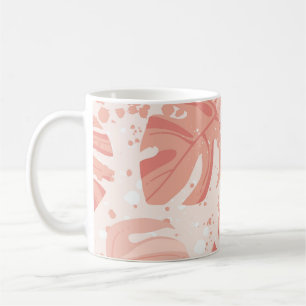 Caneca De Café Folhas tropicais: padrão de colheita desenhado à m