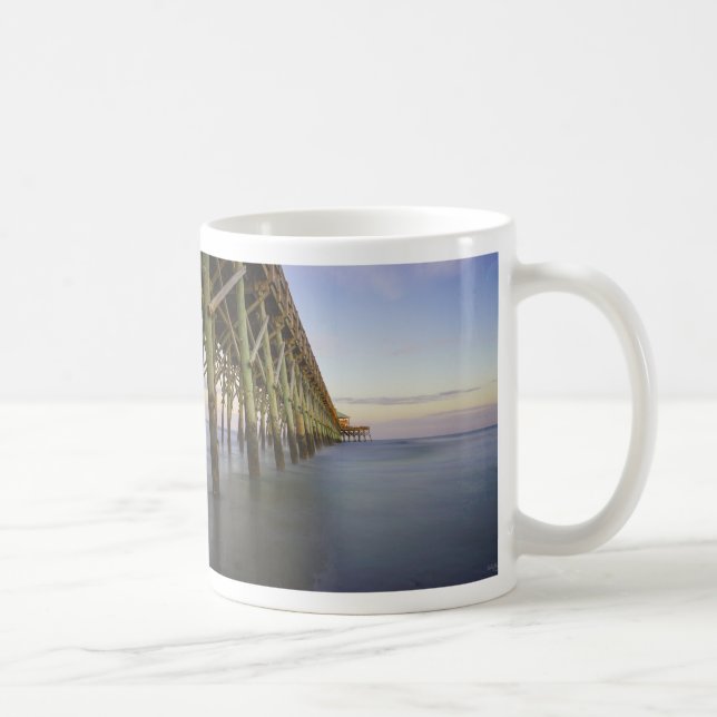 Caneca De Café Folly Beach Pier Beauty Coffee Mug (Direita)