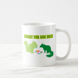 Caneca De Café Fome por Cão Bone-Squirrel