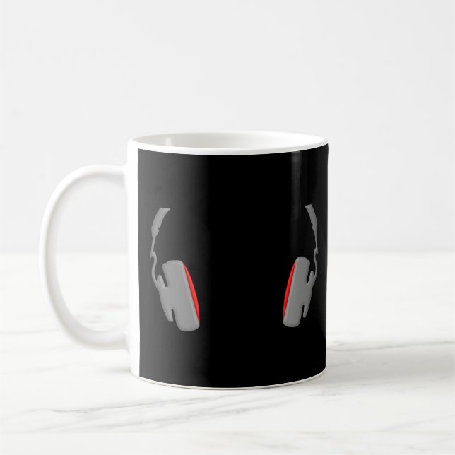 Caneca De Café Fones de ouvido Legal, simples e clássicos (Esquerda)