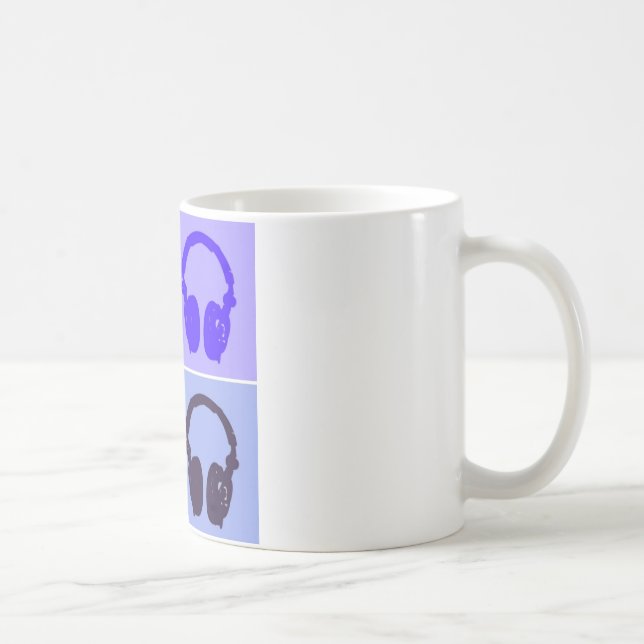 Caneca De Café Fones de ouvido pop (Direita)