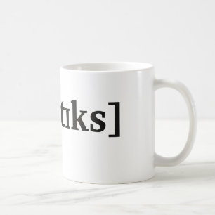 Caneca De Café Fonética em IPA. Preto