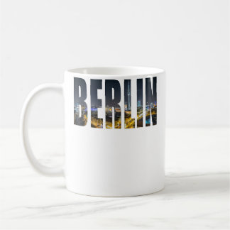 Caneca De Café Fonte de Fotografia do Horizonte Urbano de Berlim