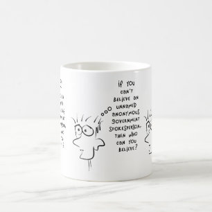 Caneca De Café fonte de governo anônima sem nome da piada engra
