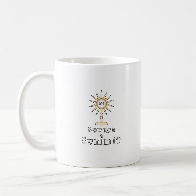 Caneca De Café Fonte e Cúpula: Santo Eucarista (Esquerda)