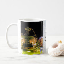 Fonte iluminada e Sereia. Rossio, Lisboa