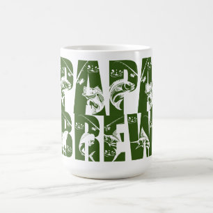 Caneca De Café Fonte Personalizada Papa Brew Fishing