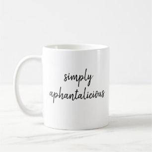 Caneca De Café Fonte Preta Aphantasia Simplesmente Aphantaliciosa