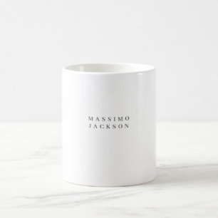 Caneca De Café Fonte Serif Minimalista Elegante e Profissional