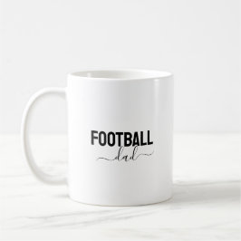 Caneca De Café Football dad modern script