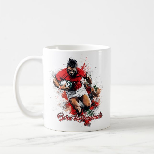 Caneca De Café Football Fans Graphic and Text (Esquerda)