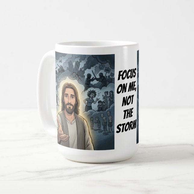 Caneca De Café Foque em Mim (Frente Esquerda)