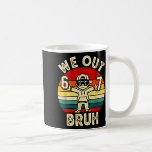 Caneca De Café Fora mano 67 último dia de escola crianças menino