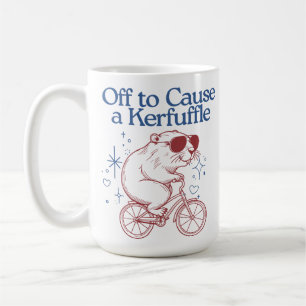 Caneca De Café Fora para Causa de um Beaver Engraçado Kerfuffle e