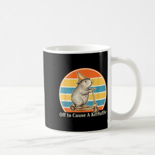 Caneca De Café Fora Para Causar Um Confusão Divertida Patinete De