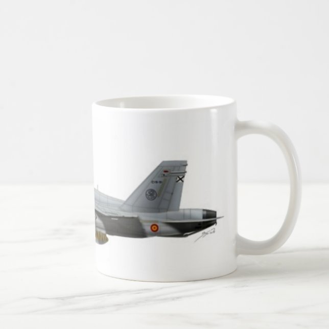 Caneca De Café Força aérea da espanha de NTM08 EF-18A (Direita)