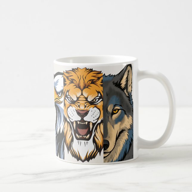 Caneca De Café Força Inquebrantável Foco Unidade   (Direita)