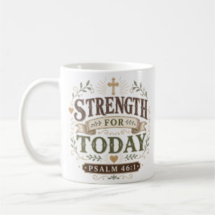 Caneca De Café Força Para Hoje Devocional Cristão Matinal