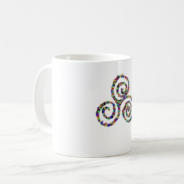 Caneca De Café Força Triskelion Celta (Frente Esquerda)