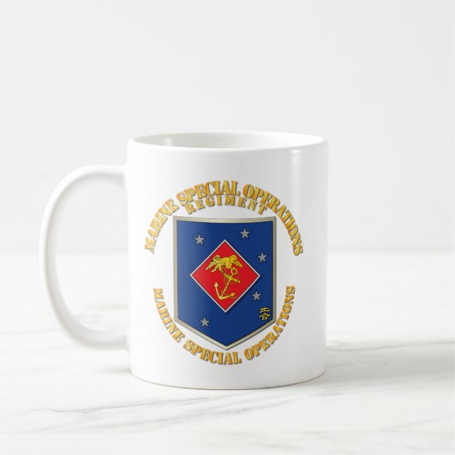 Caneca De Café FORÇAS ESPECIAIS - Reg USMC de Operações Especiais (Esquerda)