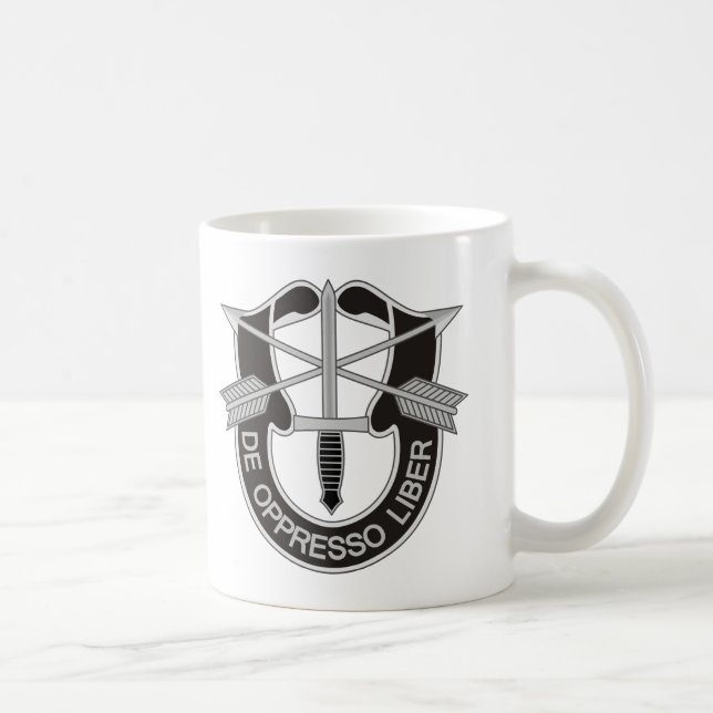 Caneca De Café Forças Especiais SF De Oppresso Liber (Direita)
