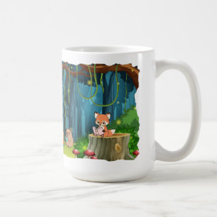 Caneca De Café Forest Animal Book Club