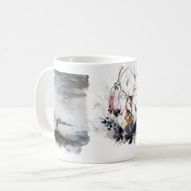 Caneca De Café Forest Animal Christmas  (Frente Esquerda)