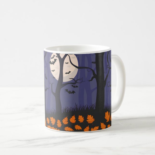Caneca De Café Forest Halloween (Frente Esquerda)