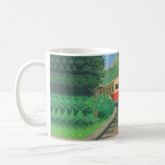 Caneca De Café Forest Journey – Scenic Train Mug (Esquerda)