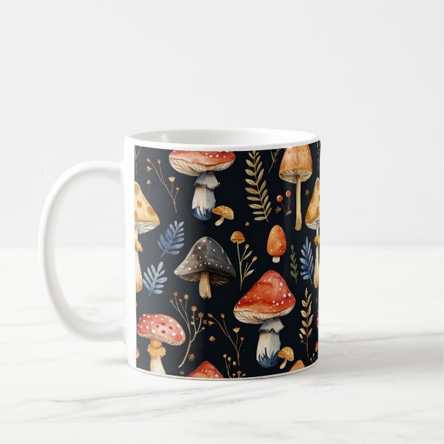 Caneca De Café Forest Mushroom e Fern (Esquerda)
