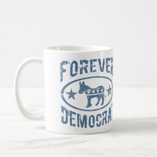 Caneca De Café Forever Democrata