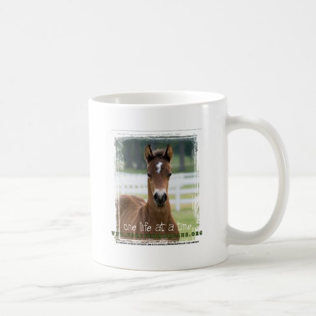 Caneca De Café ForeverMorgans uma vida em um potro do tempo (Direita)