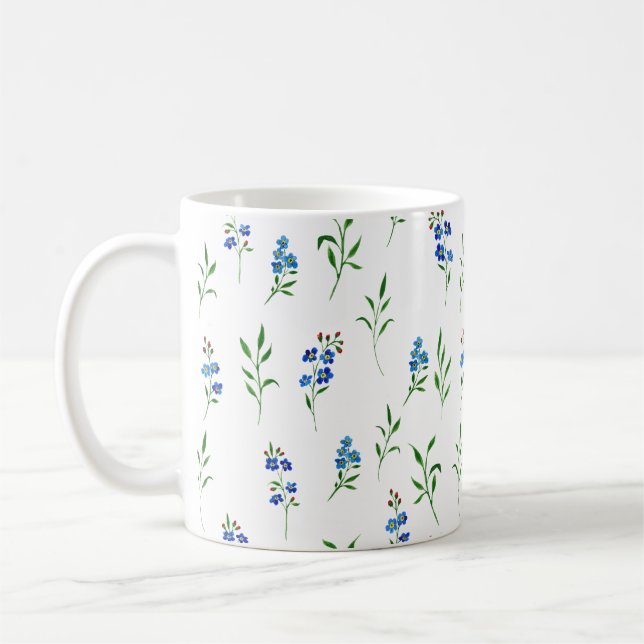 Caneca De Café Forget-Me-Not Floral Mug (Esquerda)