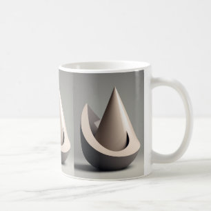 Caneca De Café Forma 3D elegante Design Mug