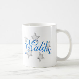 Caneca De Café Forma da praia de Malibu