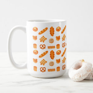 Caneca De Café Fôrma de Pão de Forma de Urso de Padaria Francesa