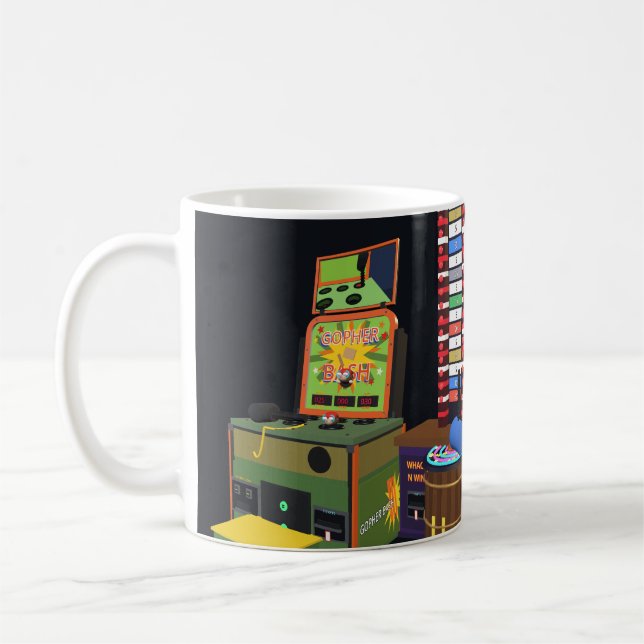 Caneca De Café Formação Arcadius - Gopher Bash, High Striker, Rhy (Esquerda)