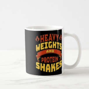Caneca De Café Formação De Gym Levantando Pesos Pesados Proteínas